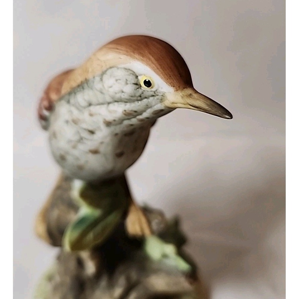VTG Lot 3 Handpainted Porcelain Birds Figurines Mockingbird, Thrasher, Cardinal* - Picture 14 of 16